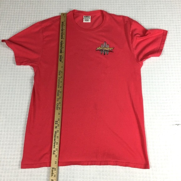 Vintage Surf Tee Men L 44" Slim Bob Hilbert Sports Wear T-Shirt Short Sleeve 90s - Picture 8 of 9